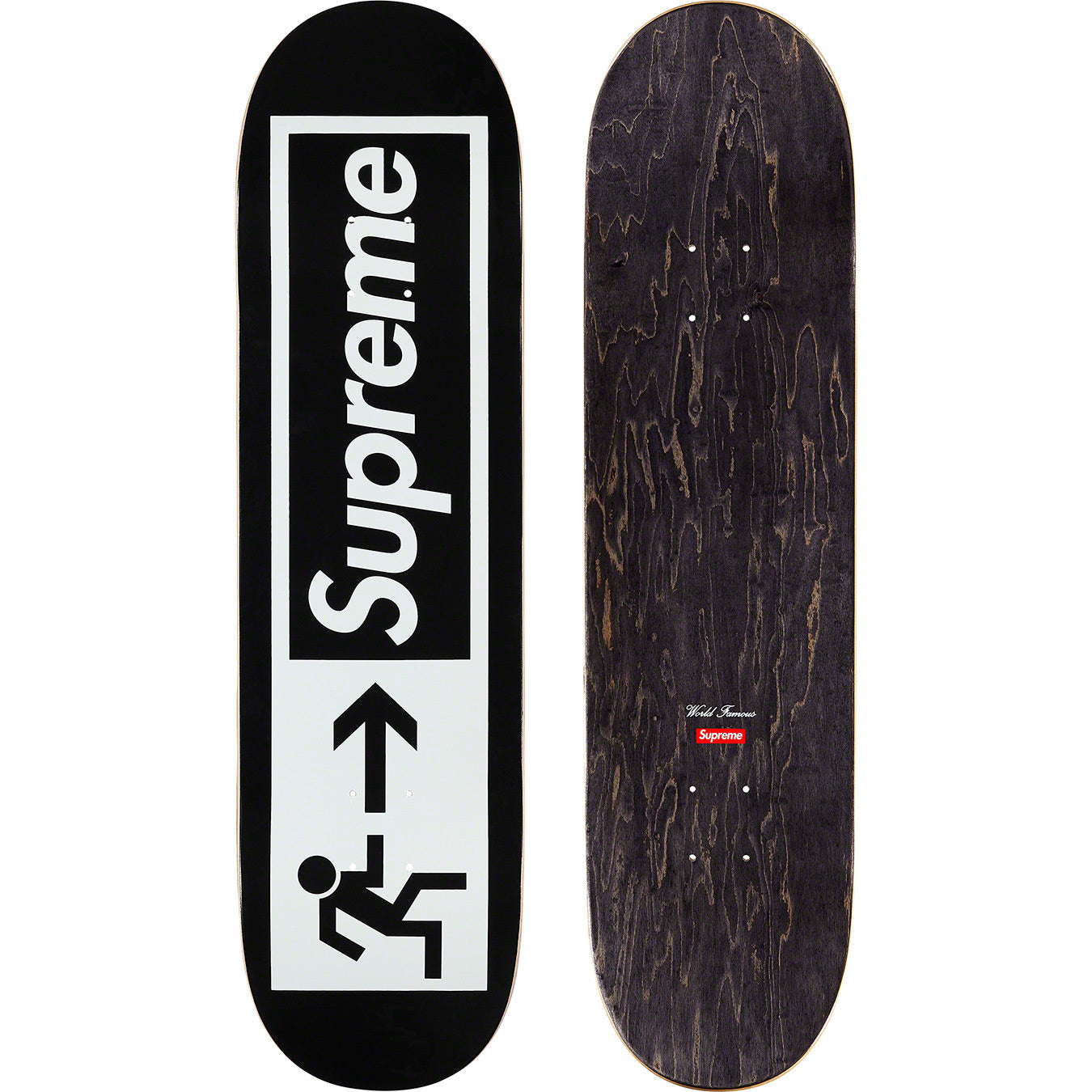 Supreme Exit Skateboard Deck Black