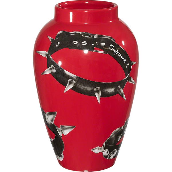 Supreme Studded Collars Vase Red