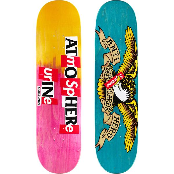 Supreme ANTIHERO Skateboard Deck Pink/Yellow