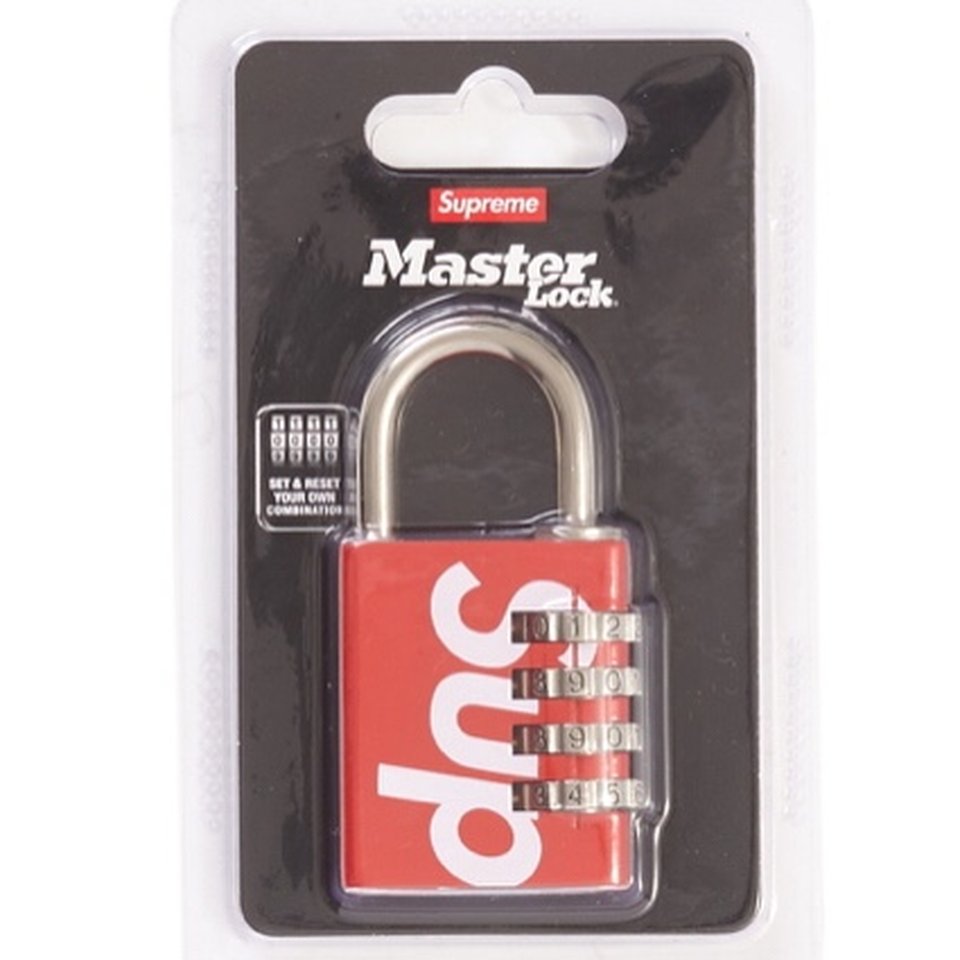 Supreme Masterlock Numeric Lock Red