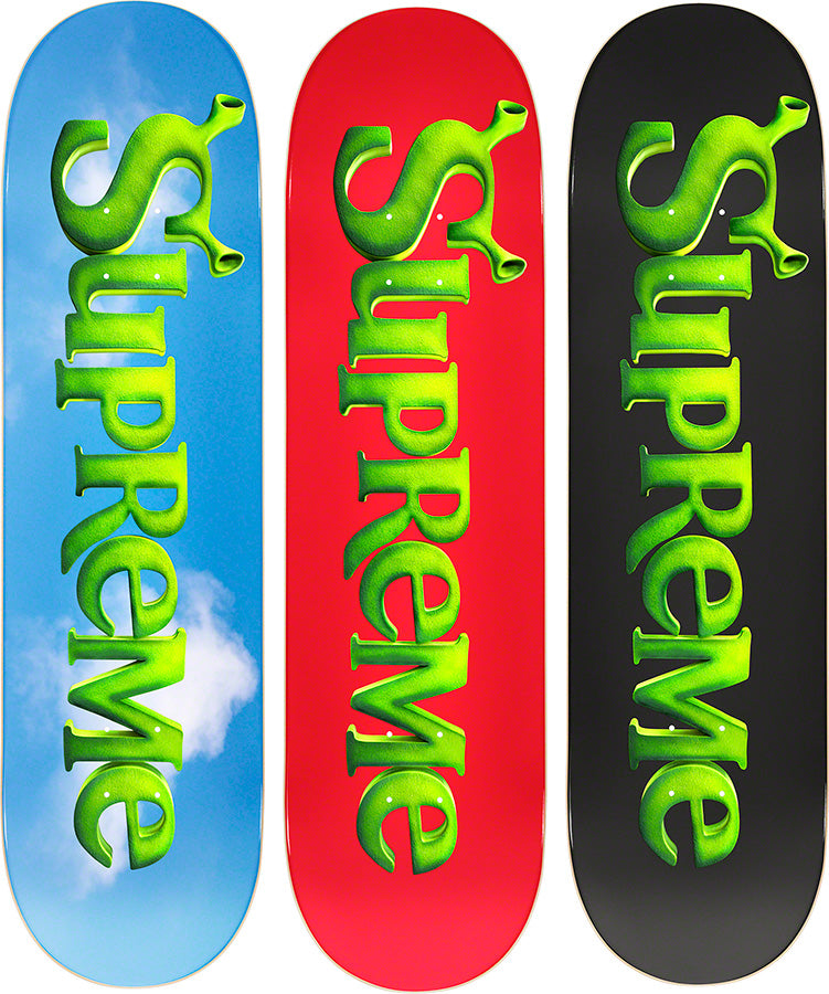 Supreme Shrek Skateboard Deck Set