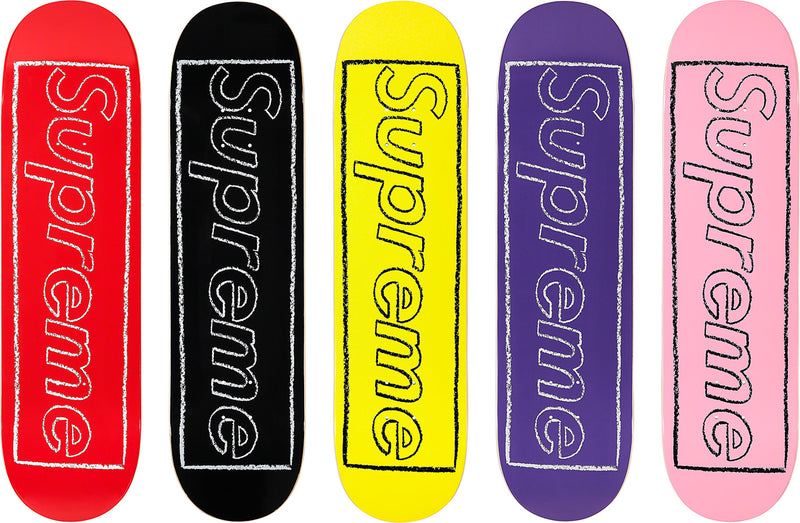 Supreme KAWS Chalk Logo Skateboard Deck Set