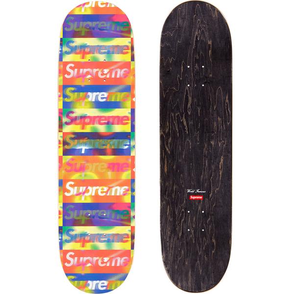 Supreme Distorted Logo Skateboard Deck Yellow